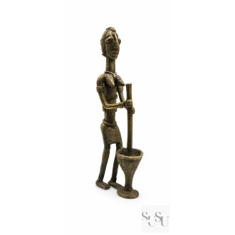 Afrikai kézműves bronz szobor